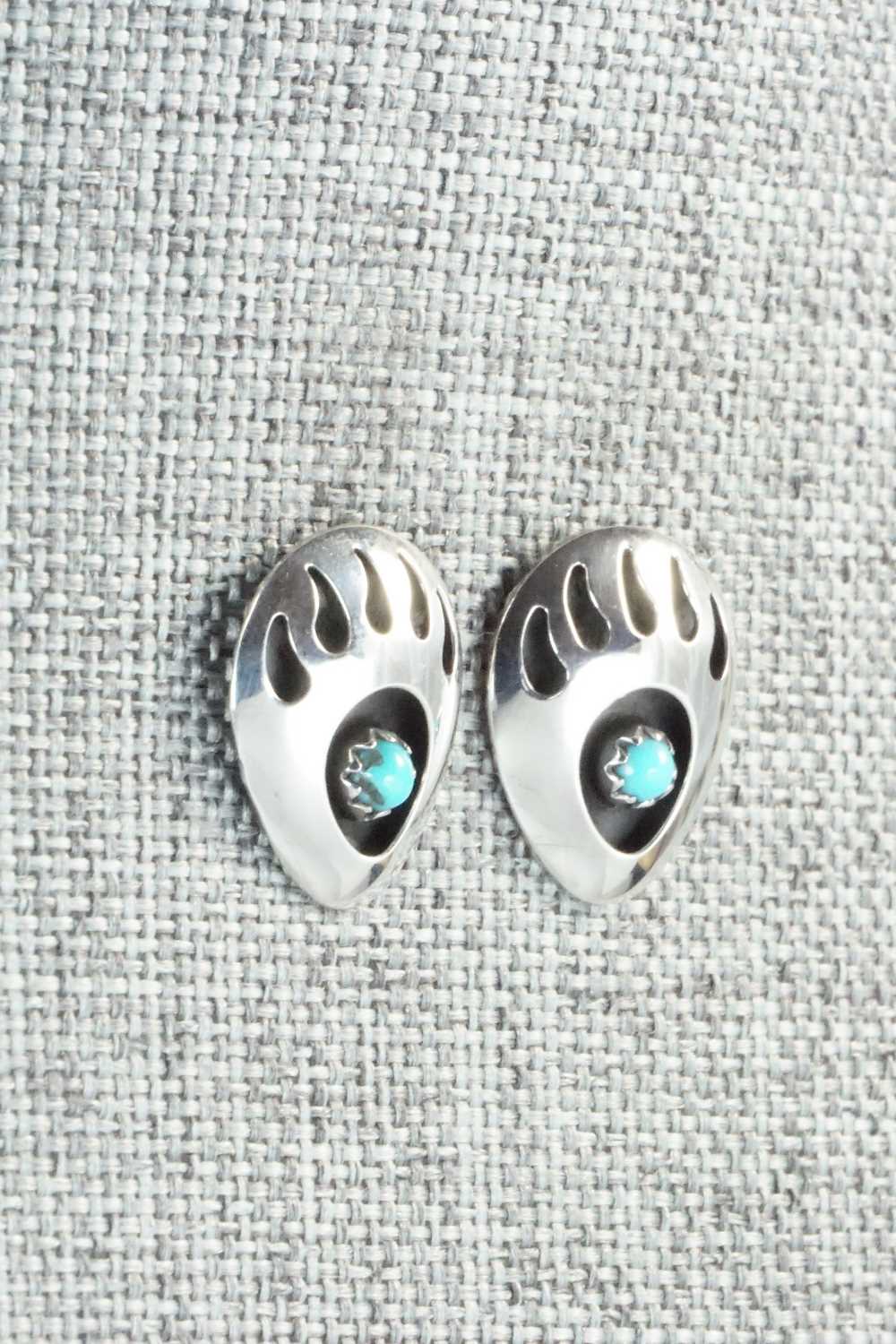 Turquoise & Sterling Silver Earrings - Leta Parker