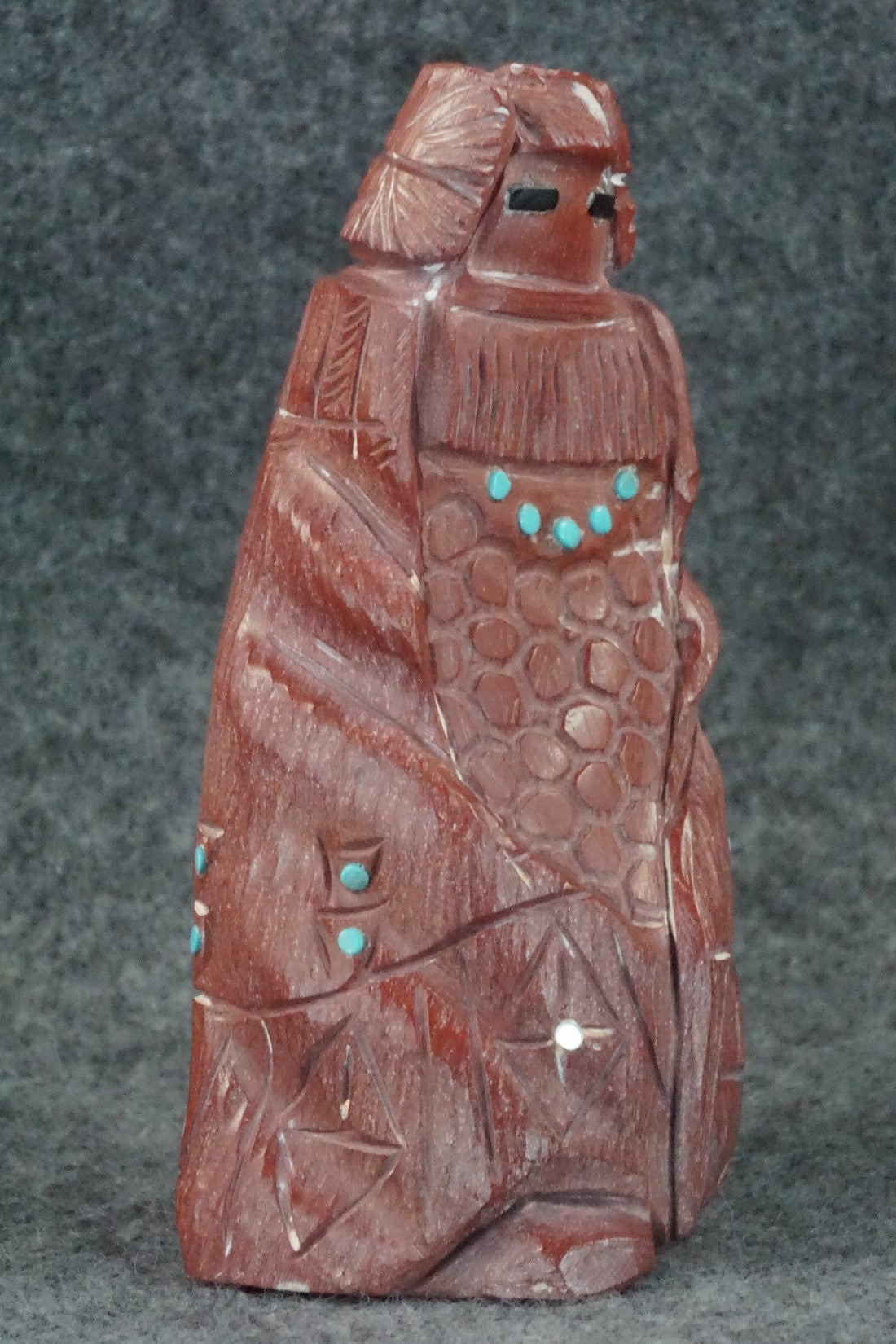 Corn Maiden Zuni Fetish Carving - Derrick Kaamasee