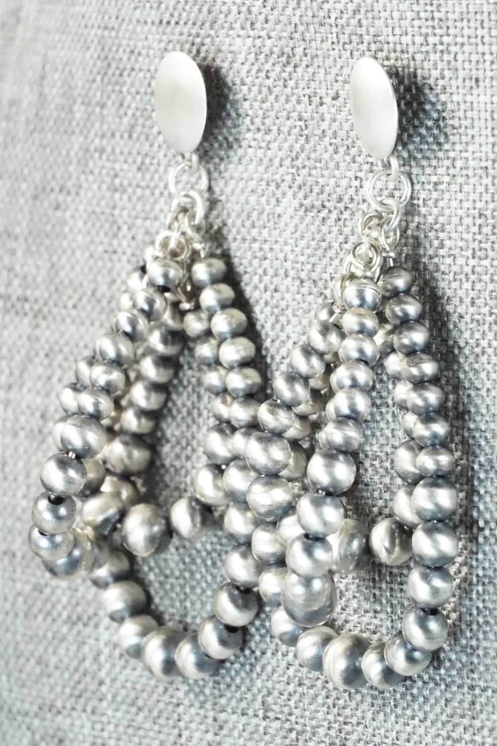 Sterling Silver Navajo Pearl Earrings - Jan Mariano