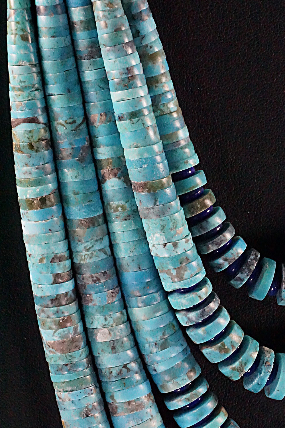 Turquoise, Lapis and Sterling Silver Necklace - Lupe Lovato
