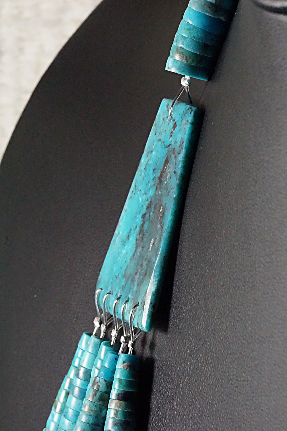 Turquoise, Lapis and Sterling Silver Necklace - Lupe Lovato