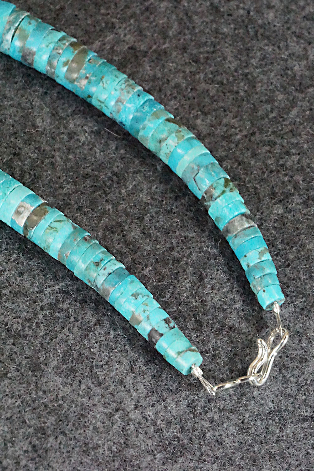 Turquoise, Lapis and Sterling Silver Necklace - Lupe Lovato