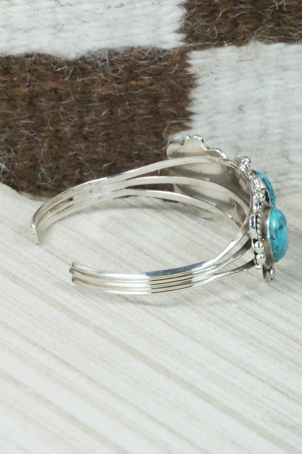 Turquoise & Sterling Silver Bracelet - Navajo