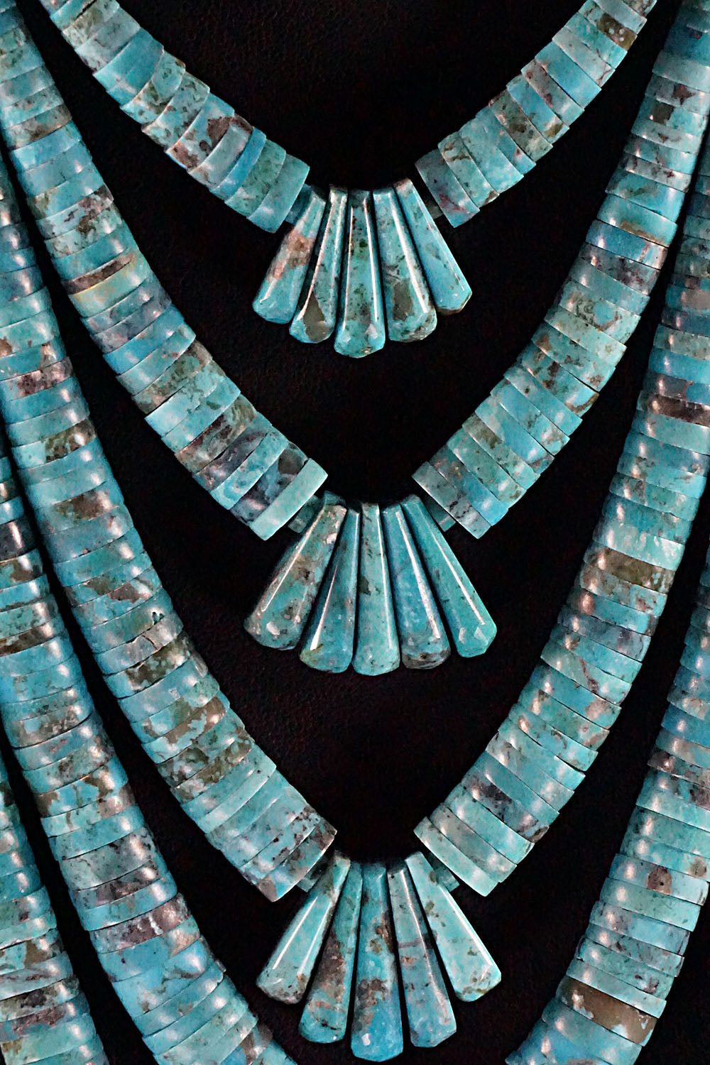 Turquoise and Sterling Silver Necklace - Lupe Lovato