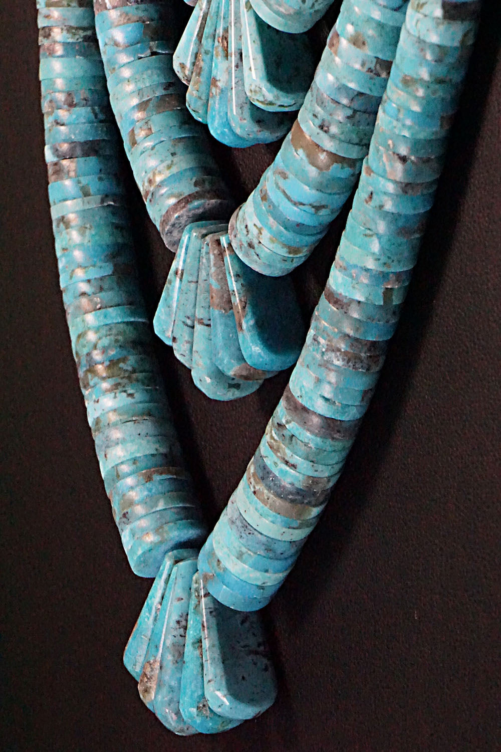 Turquoise and Sterling Silver Necklace - Lupe Lovato
