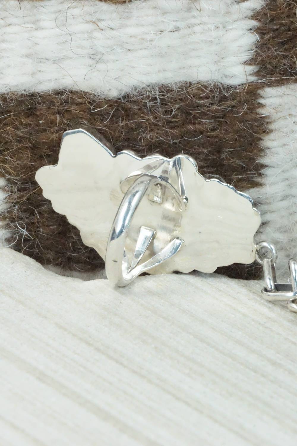 Turquoise & Sterling Silver Princess Bracelet & Ring - Harry B Yazzie