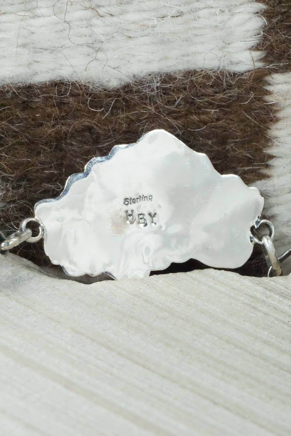 Turquoise & Sterling Silver Princess Bracelet & Ring - Harry B Yazzie