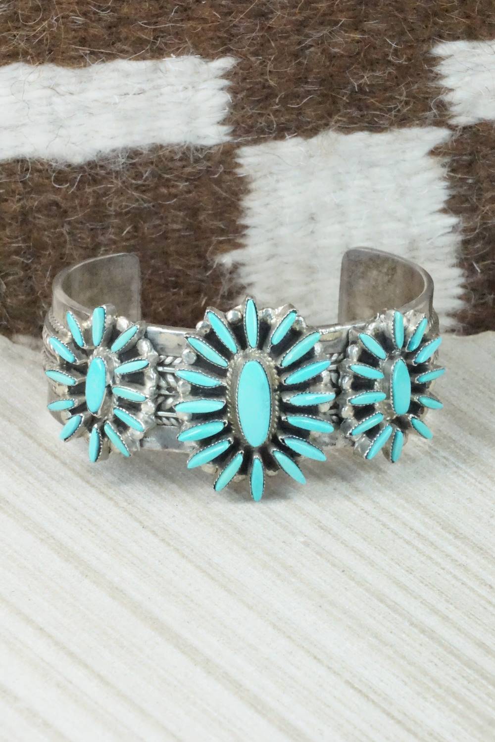 Turquoise & Sterling Silver Bracelet - Tom Hawk