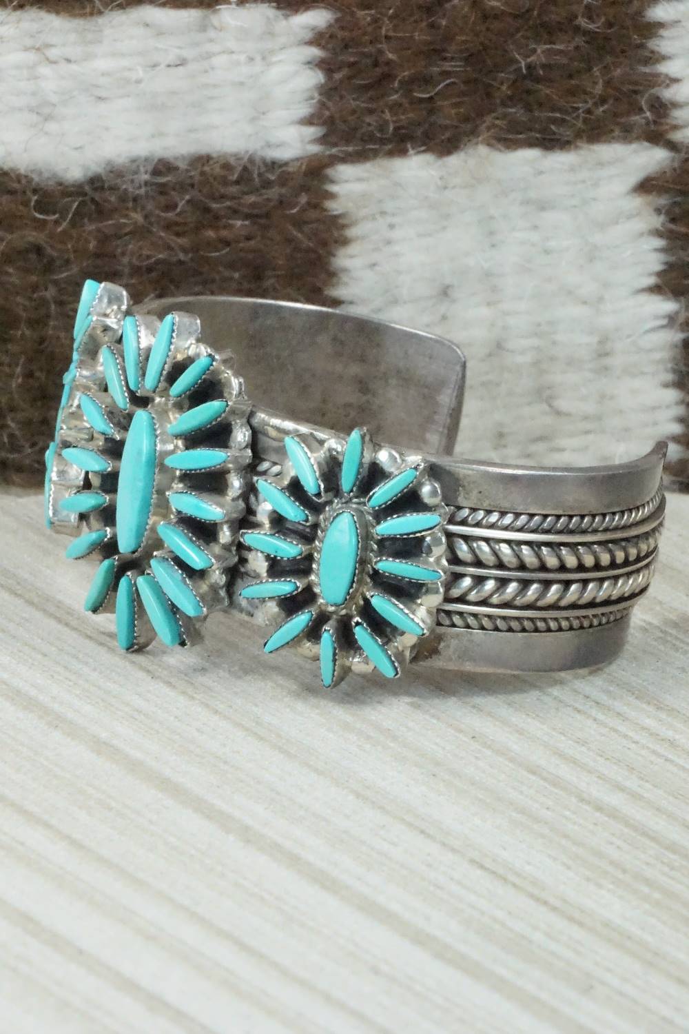 Turquoise & Sterling Silver Bracelet - Tom Hawk