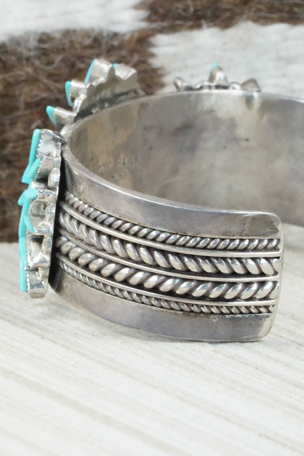 Turquoise & Sterling Silver Bracelet - Tom Hawk