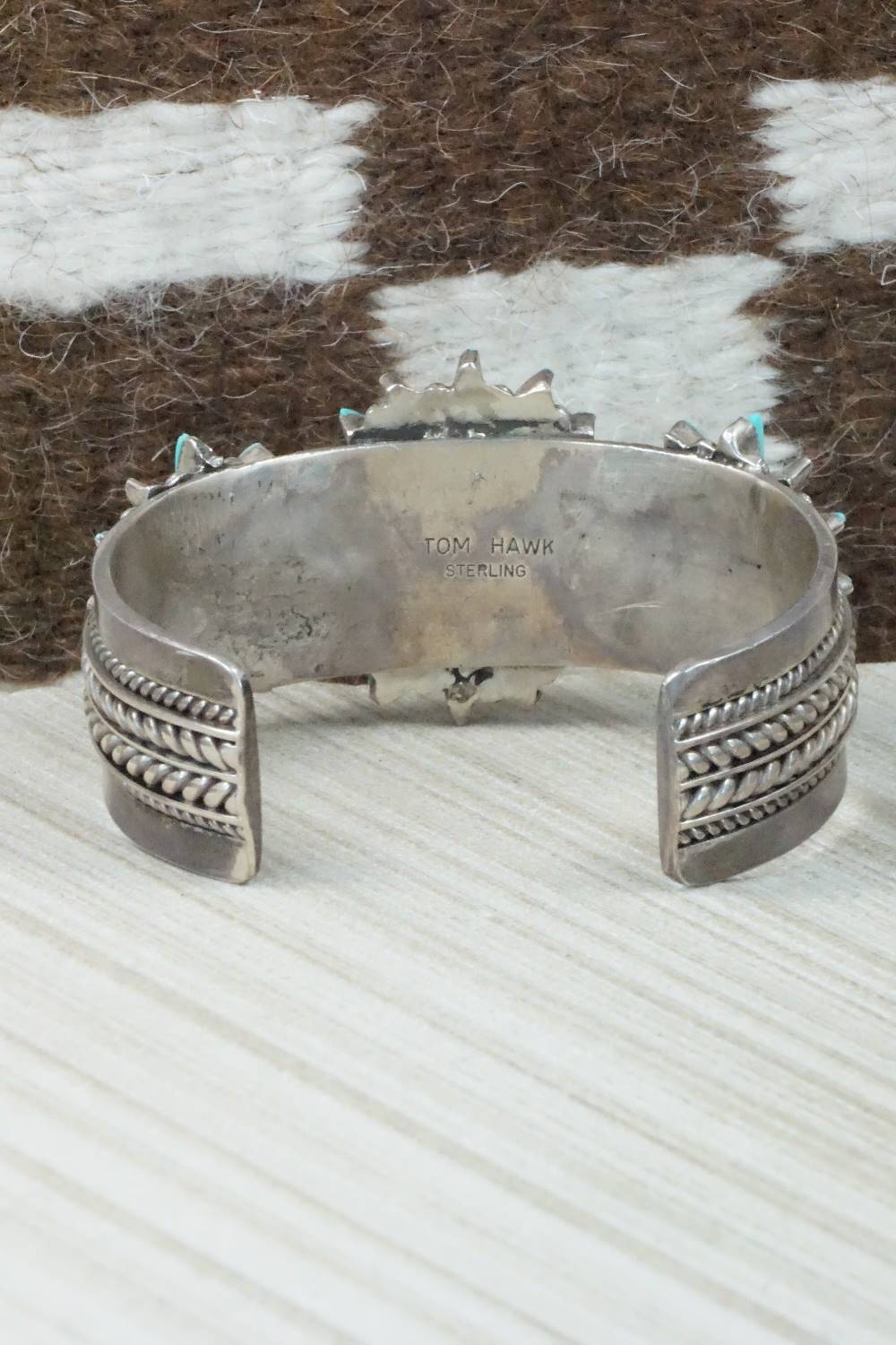 Turquoise & Sterling Silver Bracelet - Tom Hawk