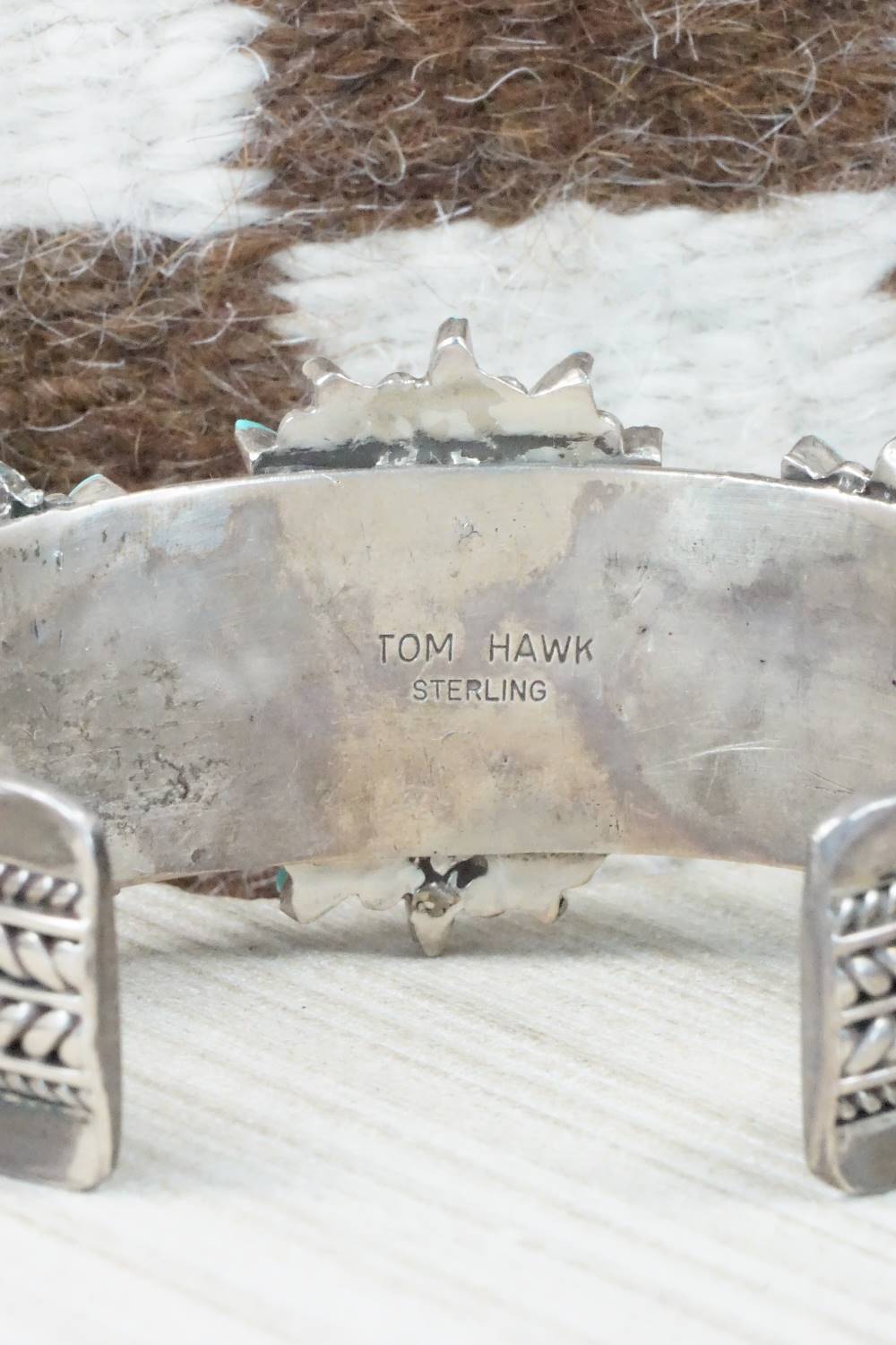 Turquoise & Sterling Silver Bracelet - Tom Hawk