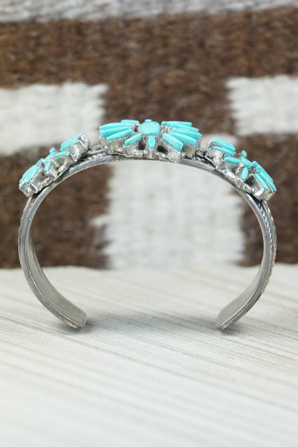 Turquoise & Sterling Silver Bracelet - Tom Hawk