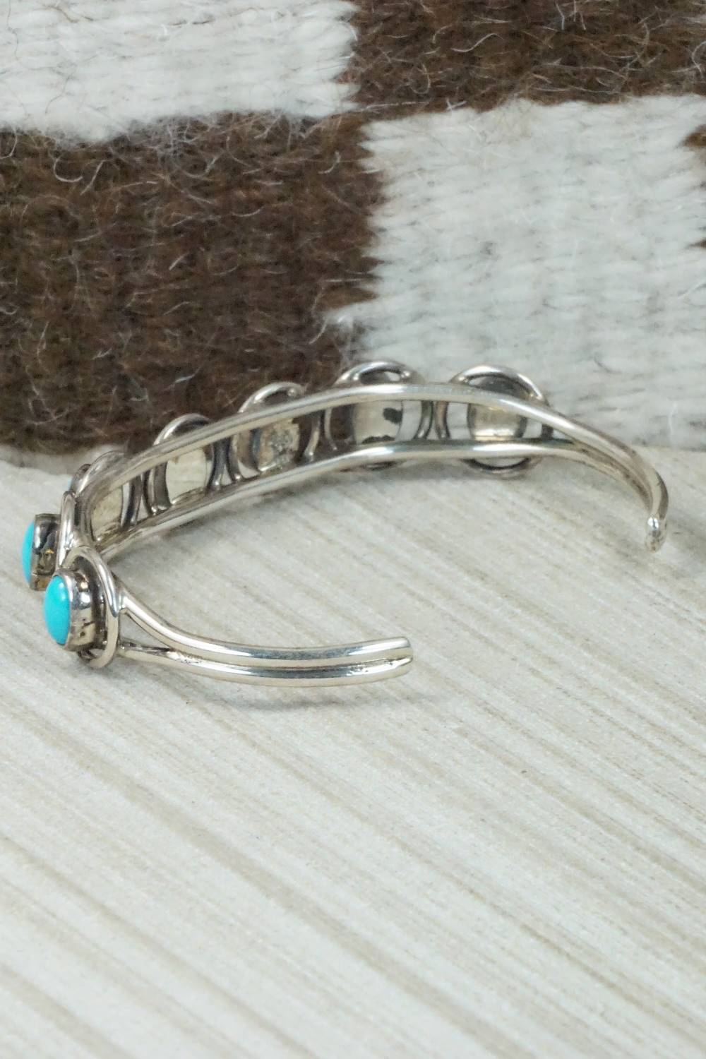 Turquoise & Sterling Silver Bracelet - Navajo