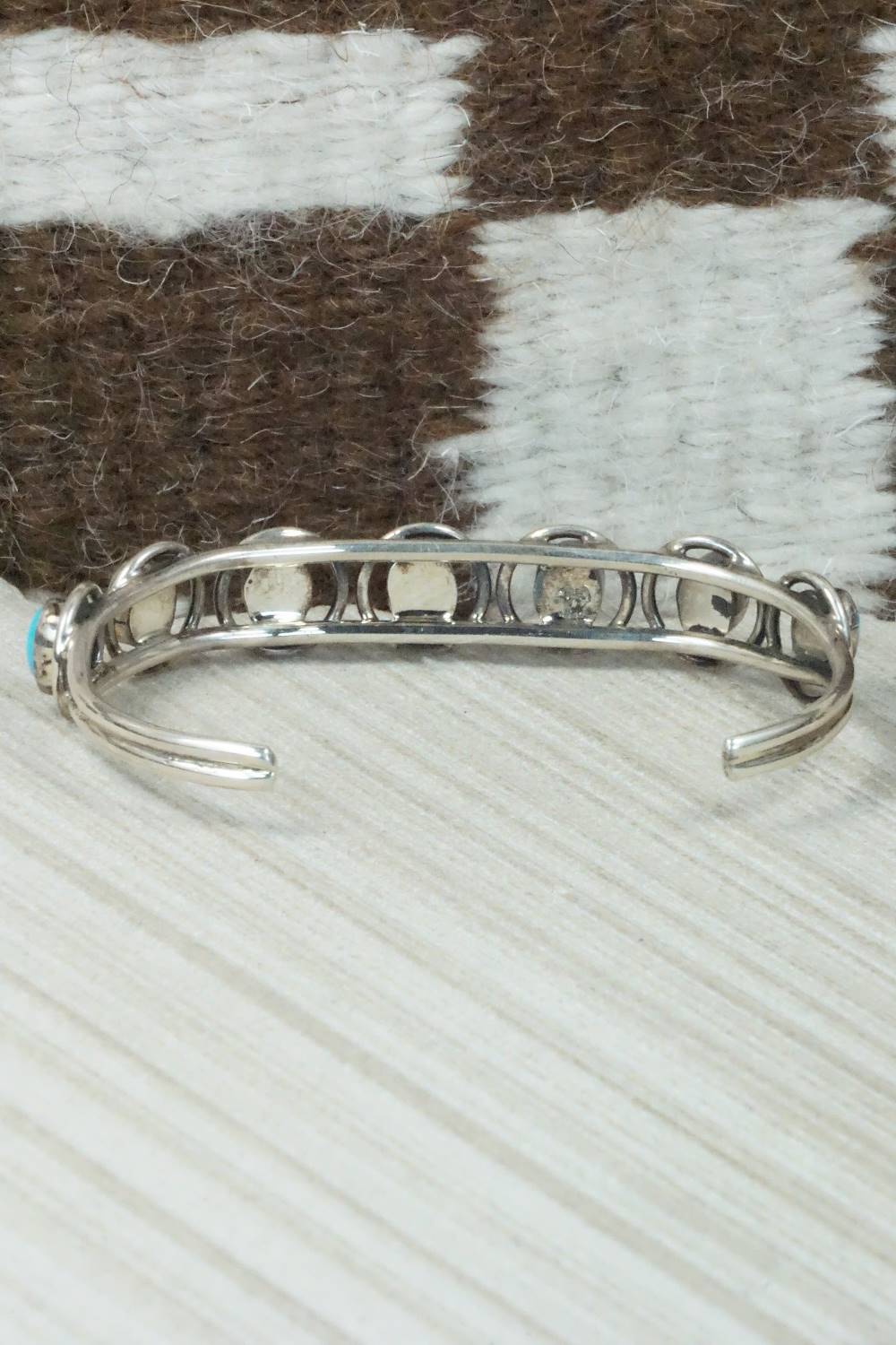 Turquoise & Sterling Silver Bracelet - Navajo