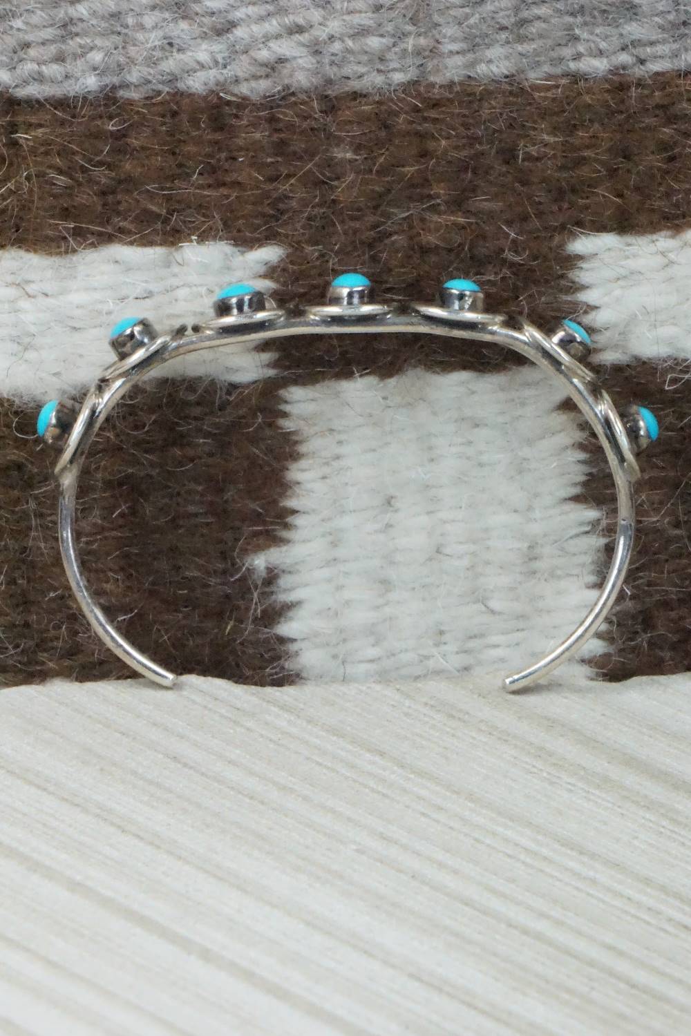 Turquoise & Sterling Silver Bracelet - Navajo
