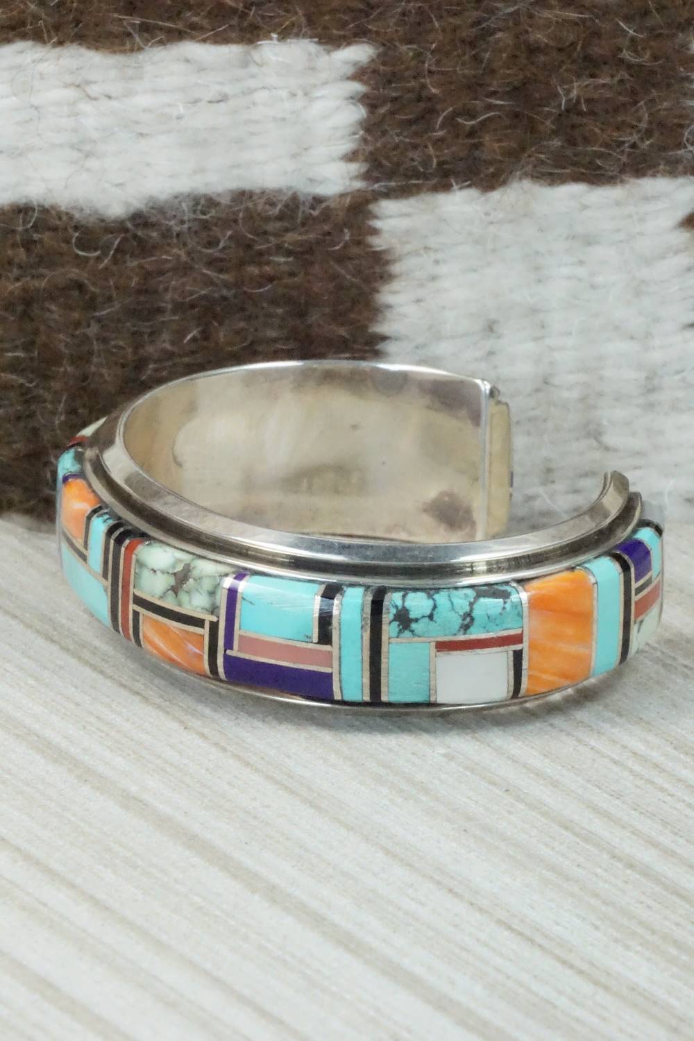 Multi Stone & Sterling Silver Bracelet - L. Craig