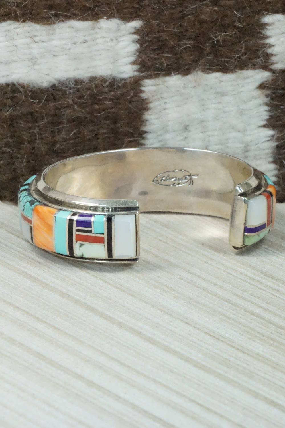 Multi Stone & Sterling Silver Bracelet - L. Craig