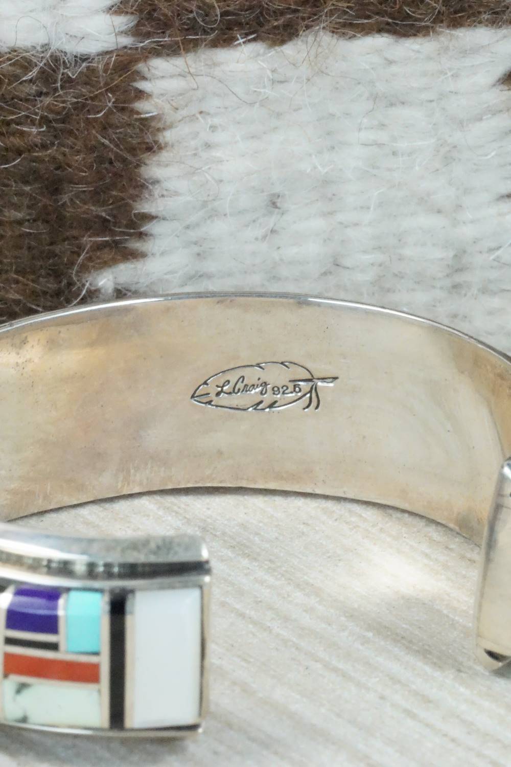 Multi Stone & Sterling Silver Bracelet - L. Craig