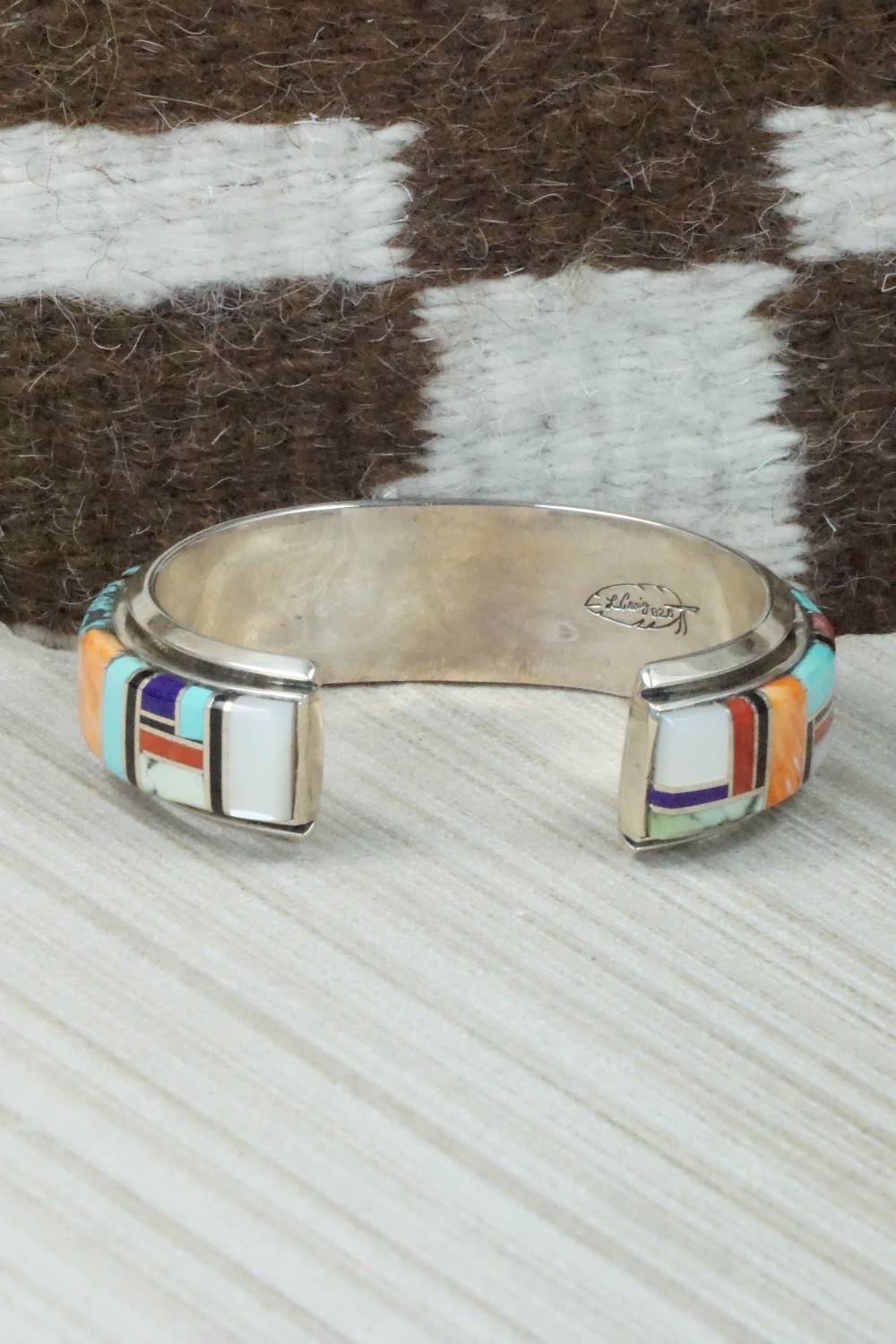 Multi Stone & Sterling Silver Bracelet - L. Craig