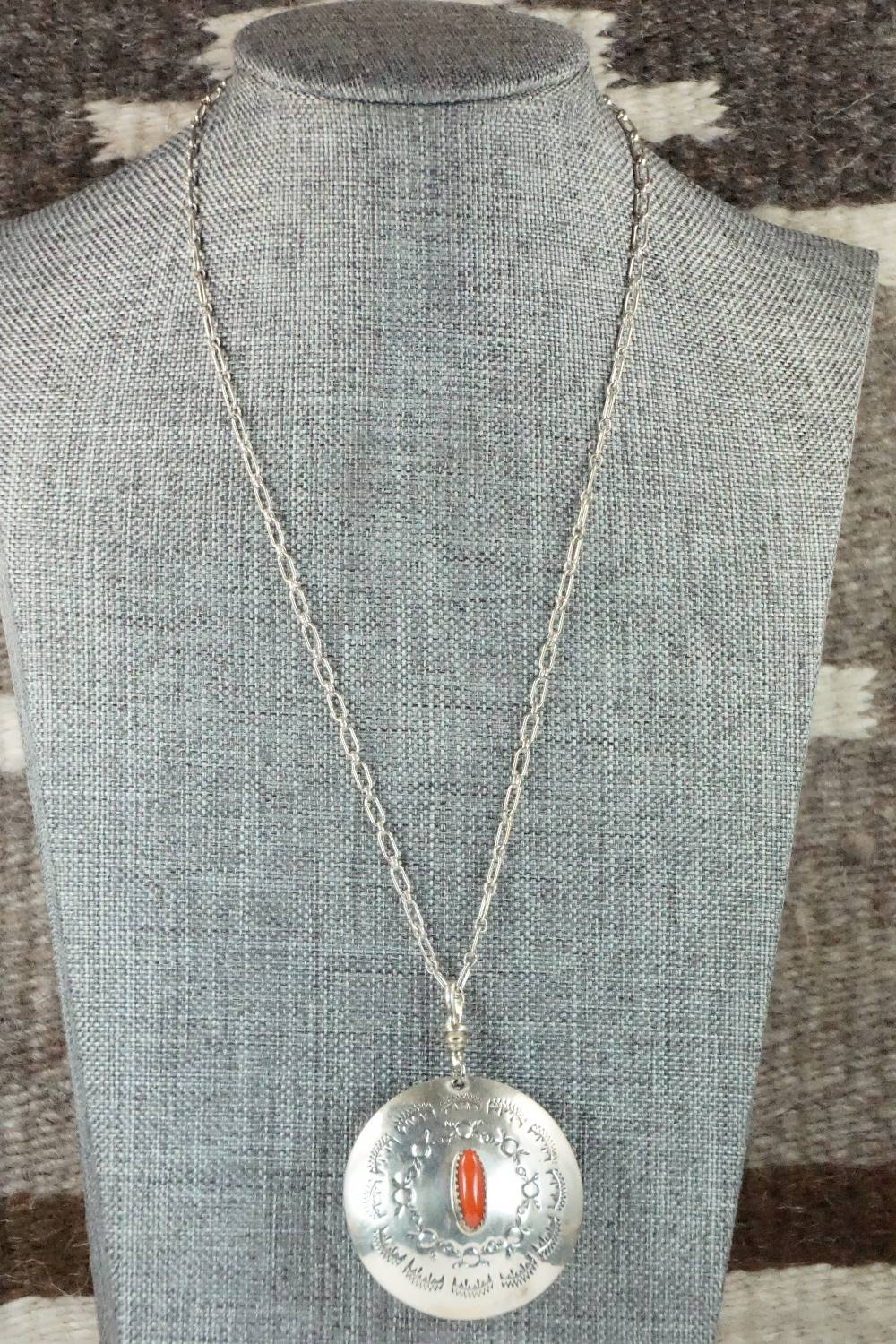 Turquoise & Sterling Silver Necklace - Navajo
