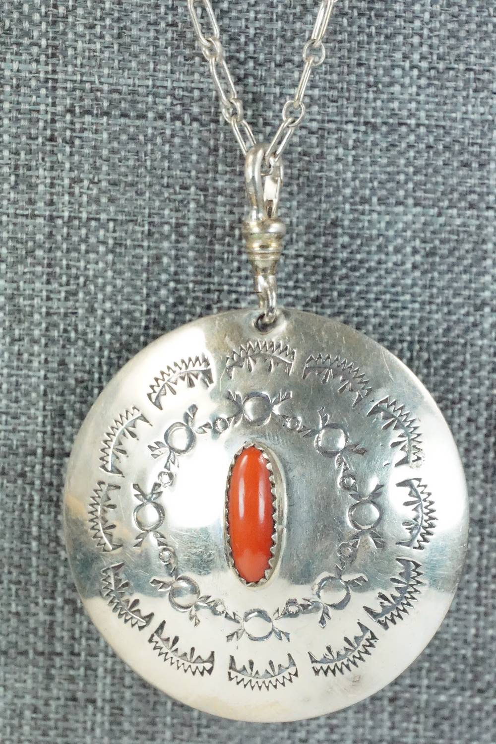 Turquoise & Sterling Silver Necklace - Navajo