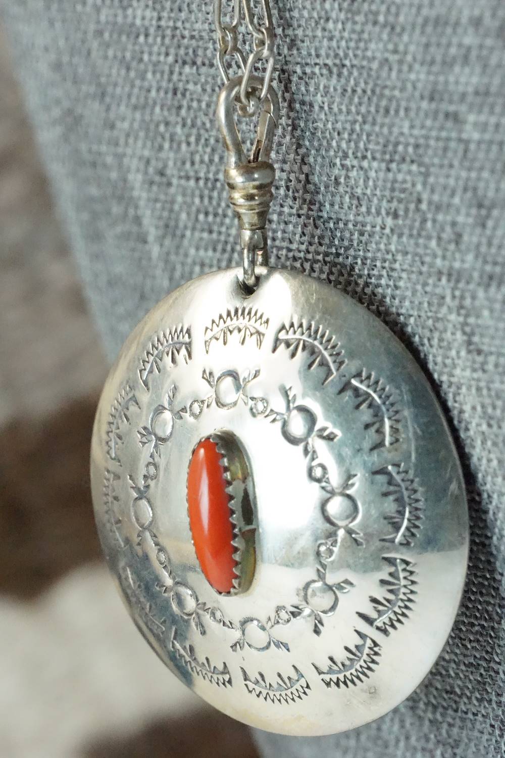 Turquoise & Sterling Silver Necklace - Navajo