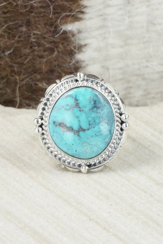 Turquoise & Sterling Silver Ring - Daniel Benally - Size 9