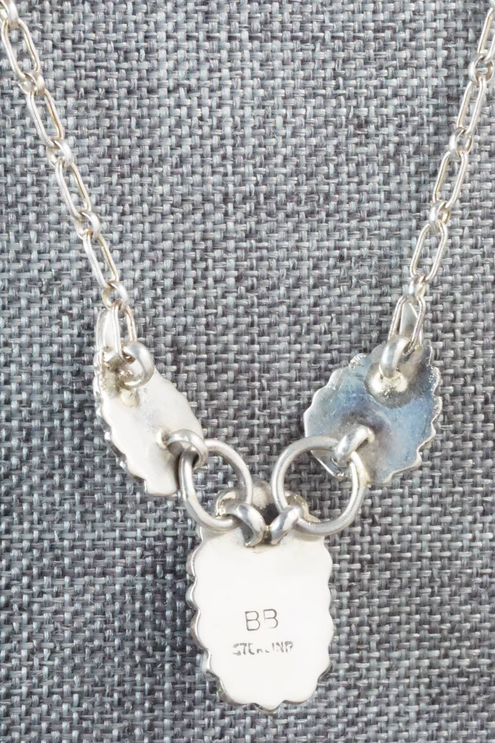 Coral & Sterling Silver Necklace - Betty Bitsie