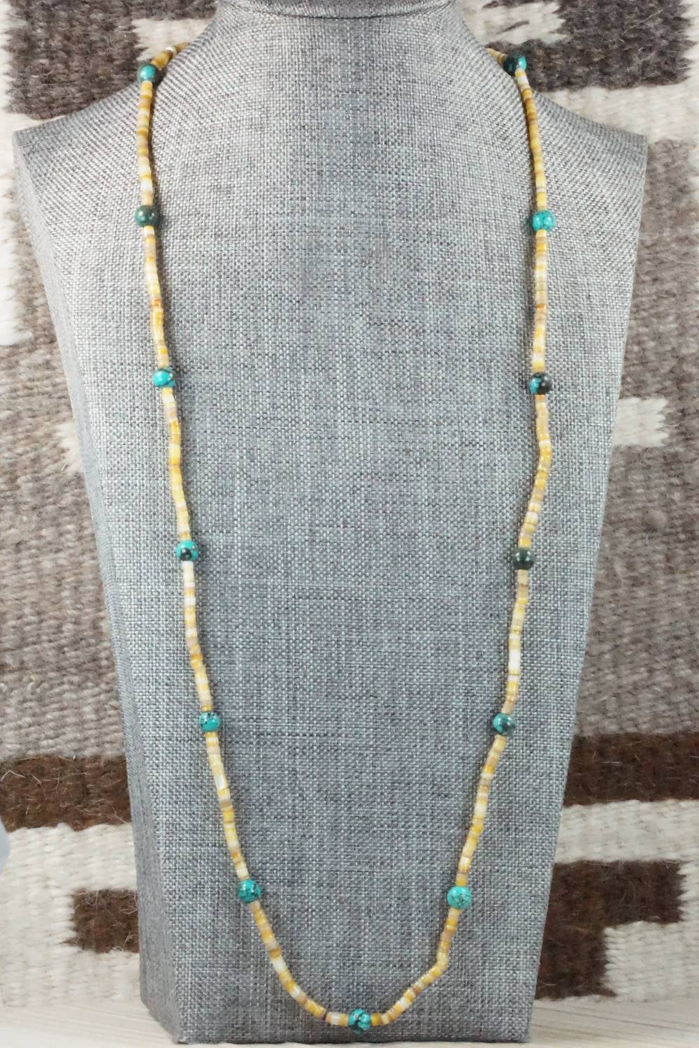 Turquoise & Shell Necklace - Ramona Bird