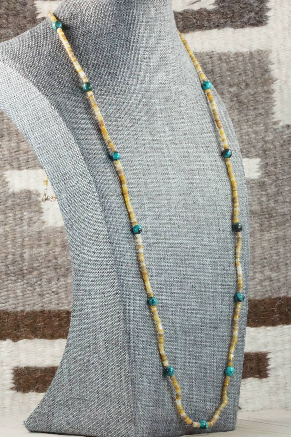 Turquoise & Shell Necklace - Ramona Bird