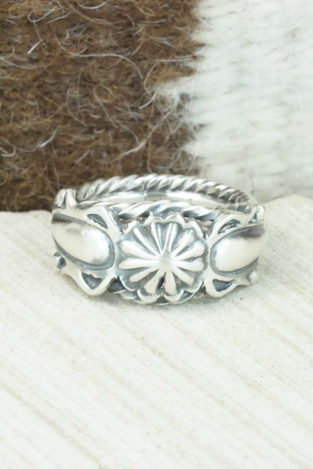 Sterling Silver Ring - Bobby Platero - Size 9.75