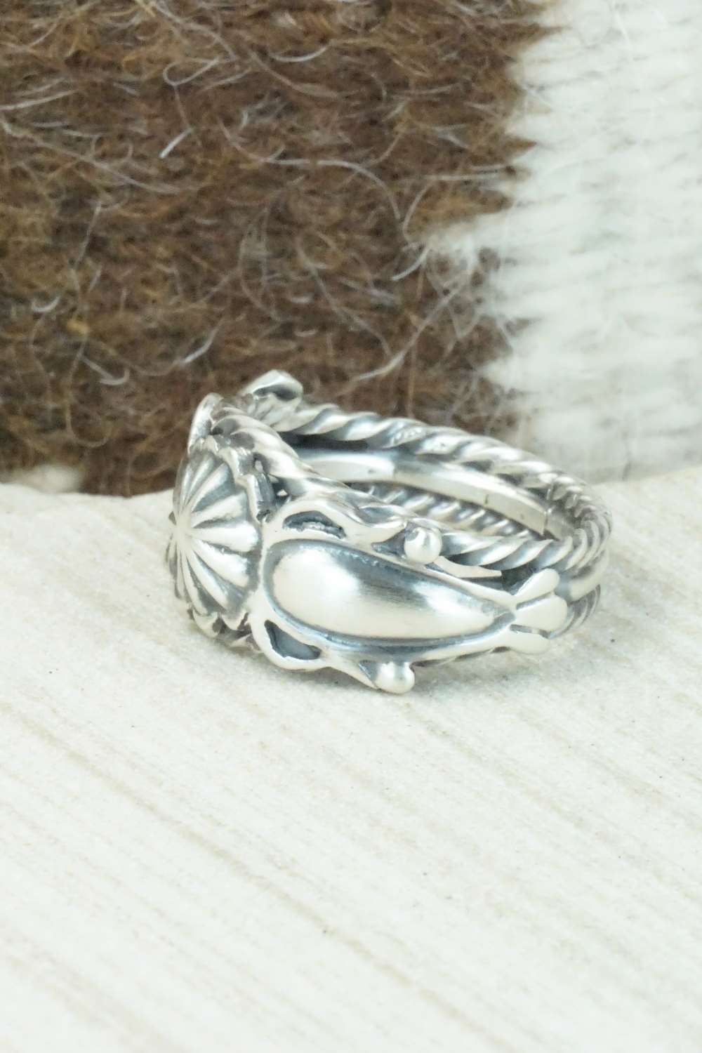 Sterling Silver Ring - Bobby Platero - Size 11.75