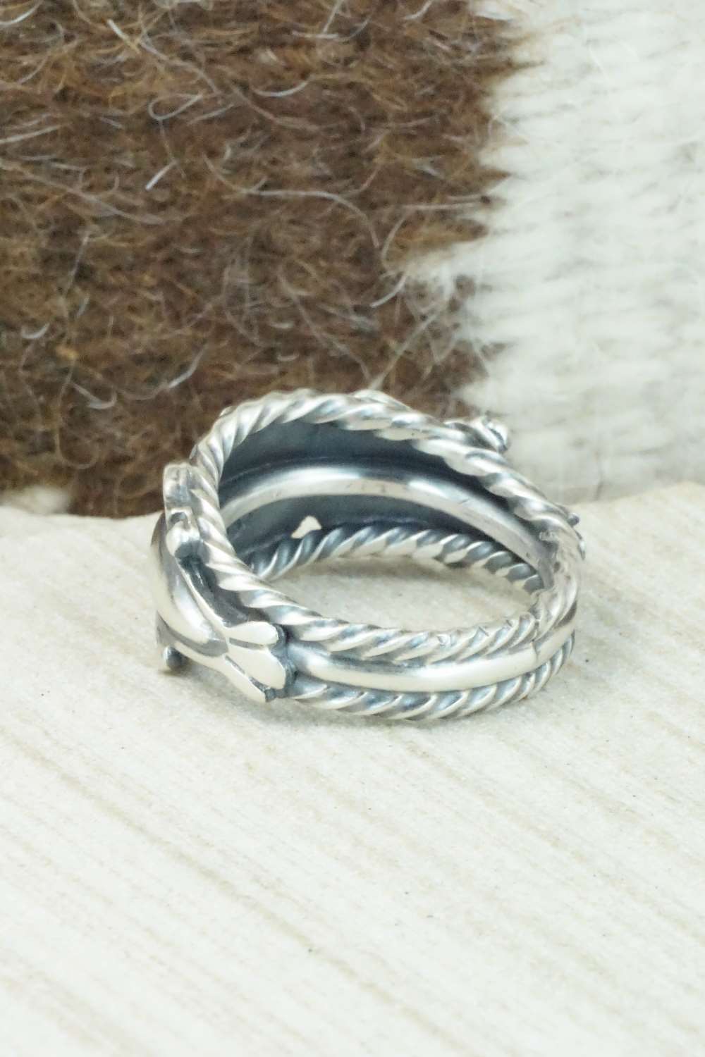 Sterling Silver Ring - Bobby Platero - Size 11.75