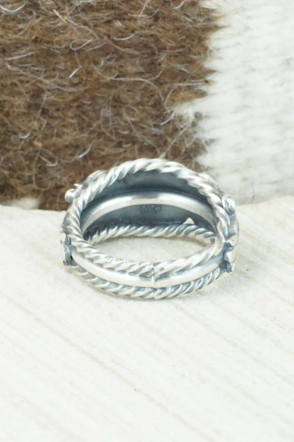 Sterling Silver Ring - Bobby Platero - Size 11.75