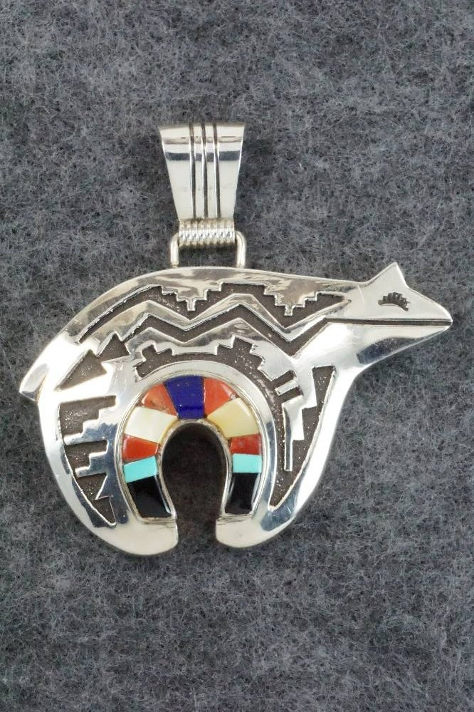 Multi Stone and Sterling Silver Pendant - Richard Singer