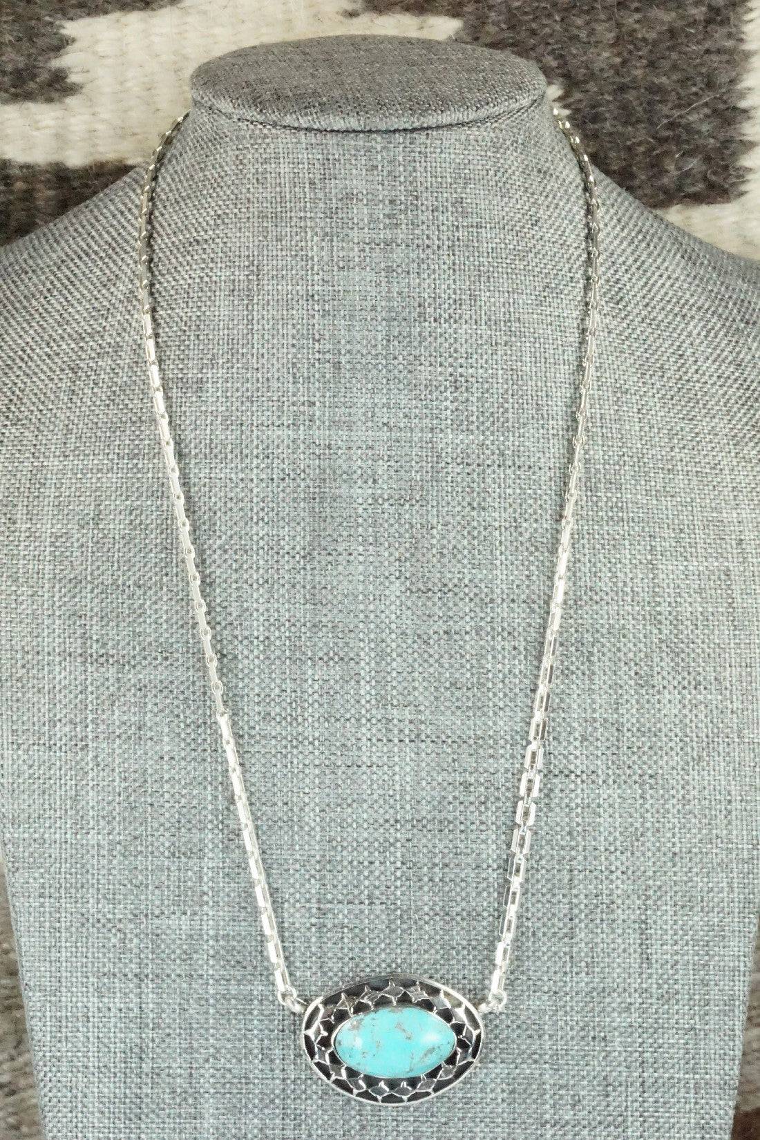 Turquoise & Sterling Silver Necklace - Sharon McCarthy