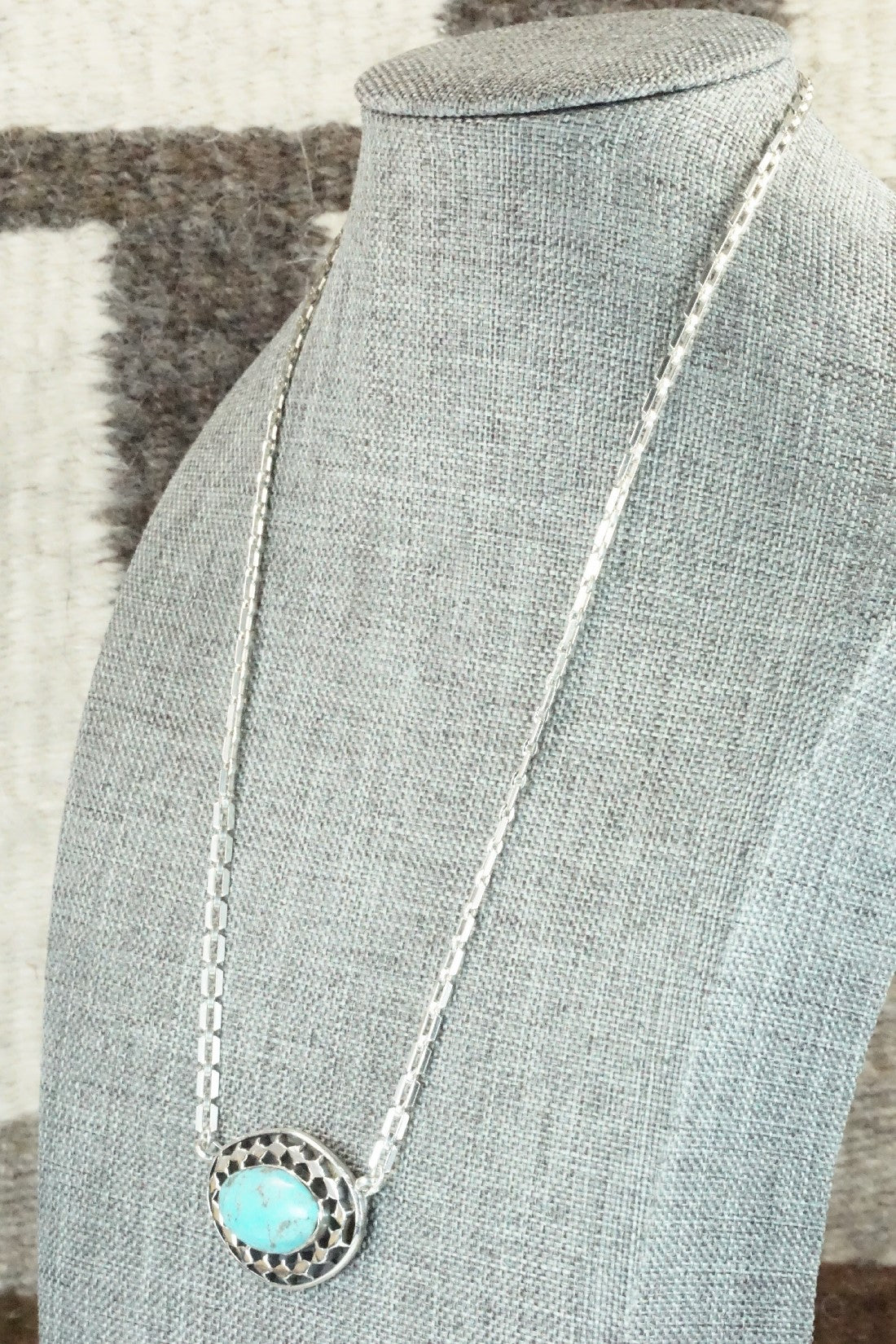 Turquoise & Sterling Silver Necklace - Sharon McCarthy
