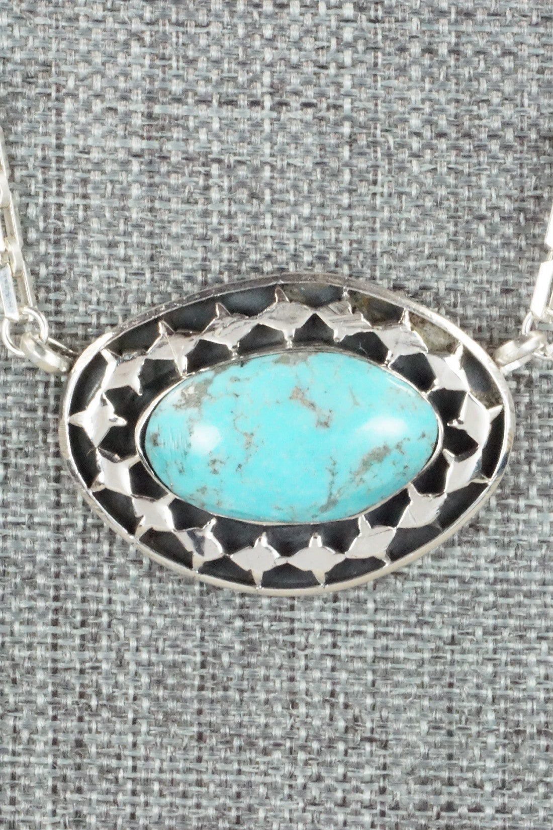 Turquoise & Sterling Silver Necklace - Sharon McCarthy