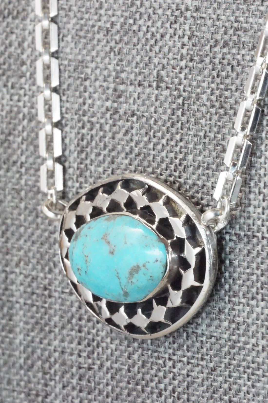 Turquoise & Sterling Silver Necklace - Sharon McCarthy