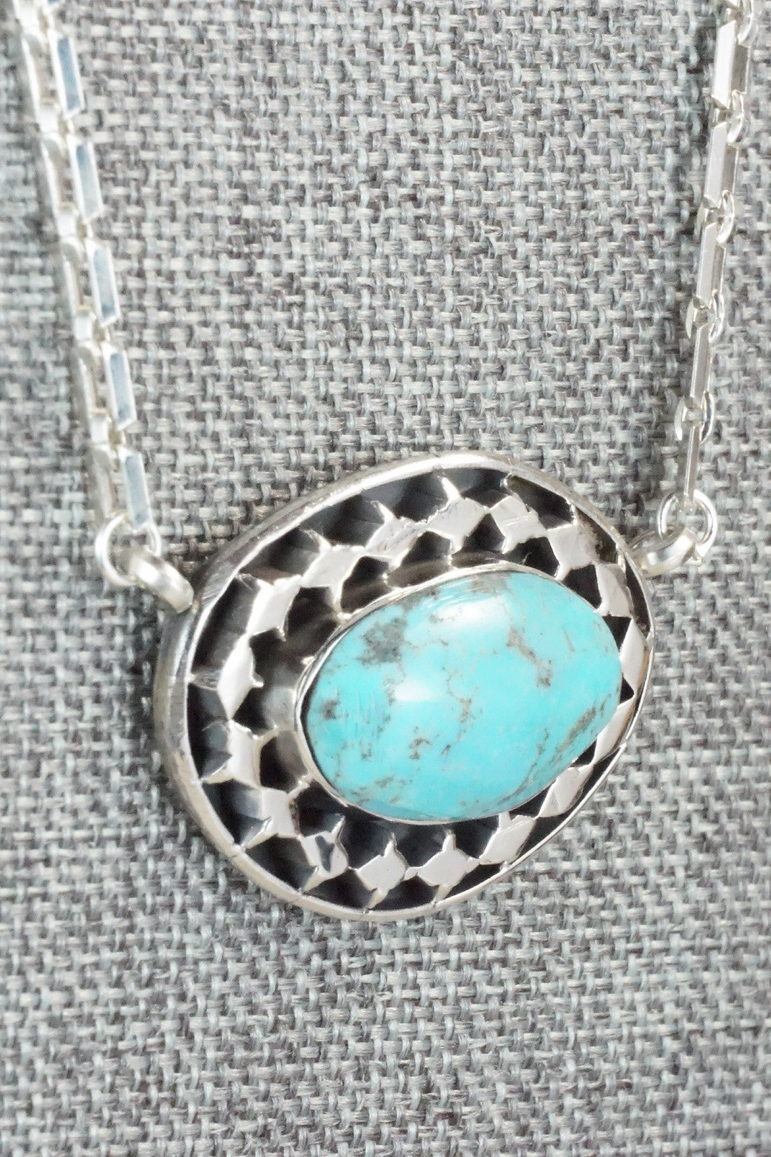 Turquoise & Sterling Silver Necklace - Sharon McCarthy