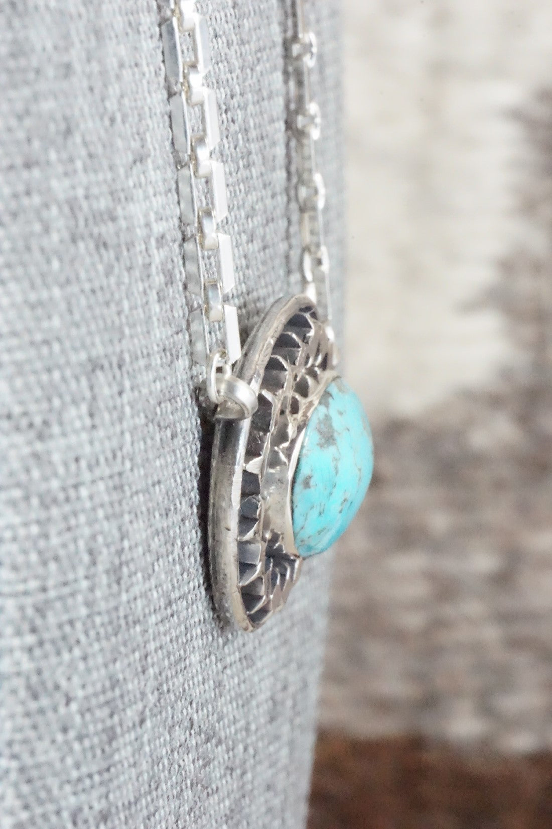 Turquoise & Sterling Silver Necklace - Sharon McCarthy