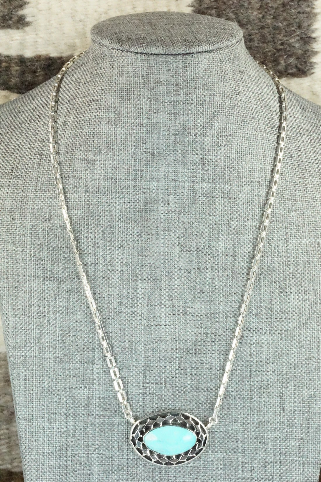 Turquoise & Sterling Silver Necklace - Sharon McCarthy