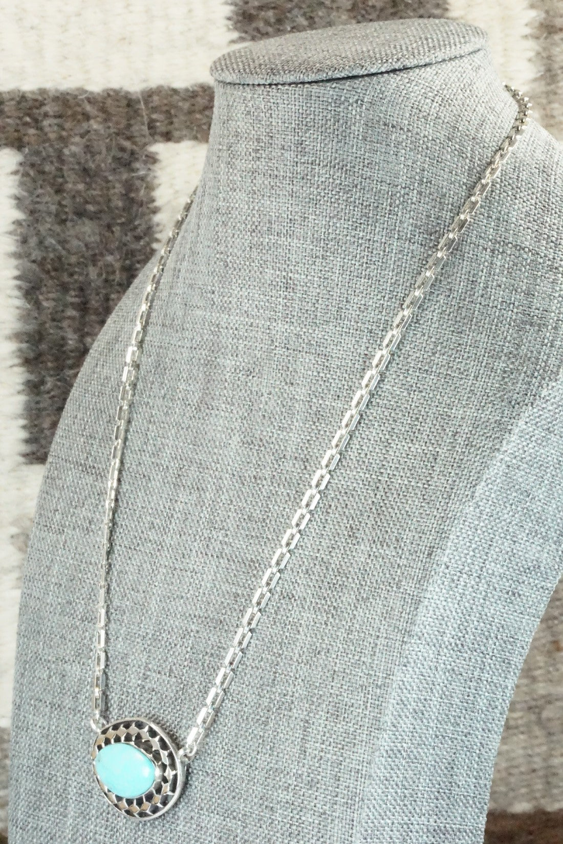 Turquoise & Sterling Silver Necklace - Sharon McCarthy