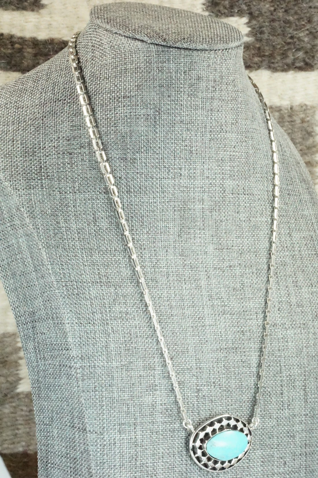 Turquoise & Sterling Silver Necklace - Sharon McCarthy