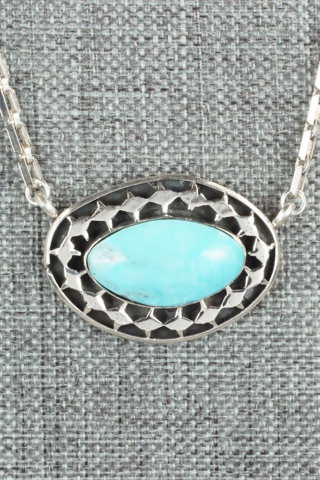 Turquoise & Sterling Silver Necklace - Sharon McCarthy