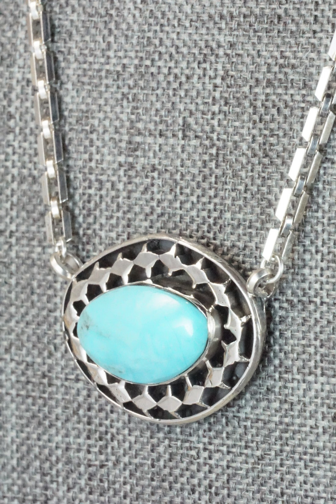 Turquoise & Sterling Silver Necklace - Sharon McCarthy