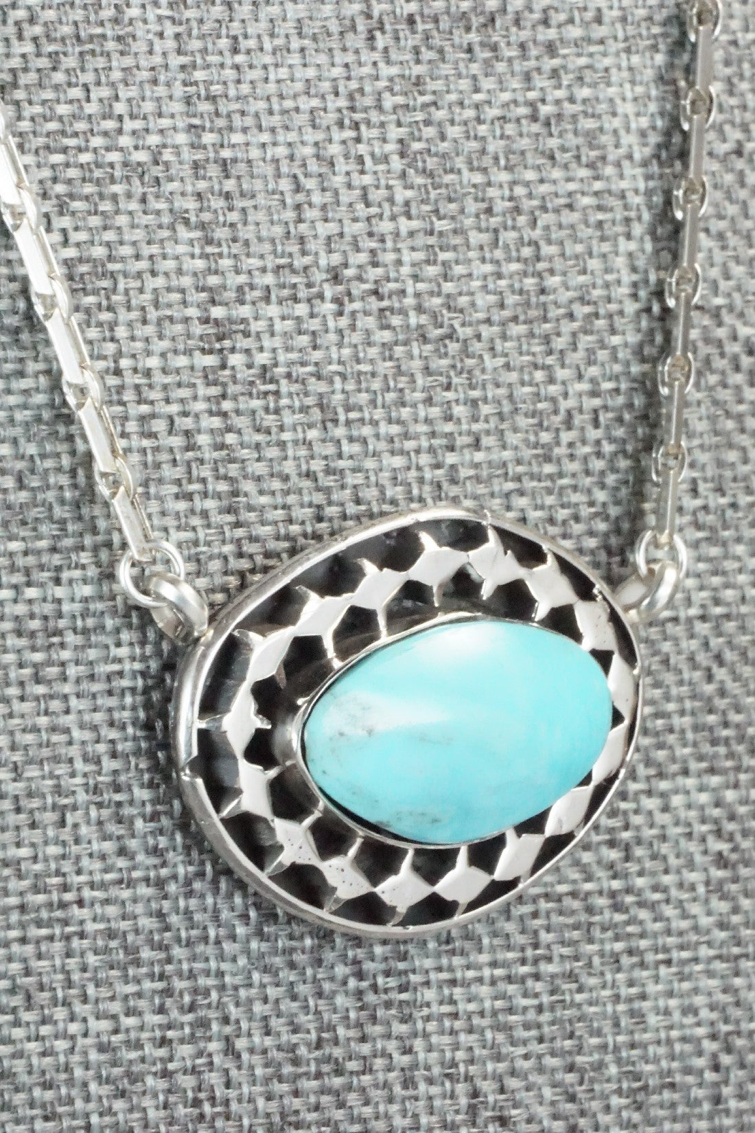Turquoise & Sterling Silver Necklace - Sharon McCarthy