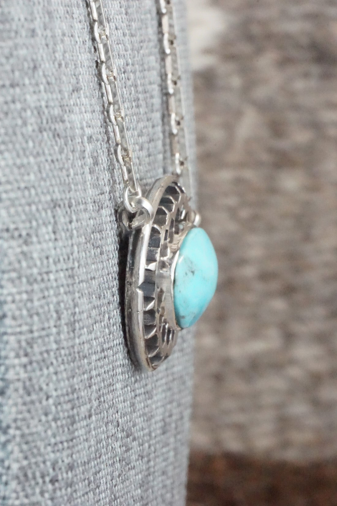 Turquoise & Sterling Silver Necklace - Sharon McCarthy
