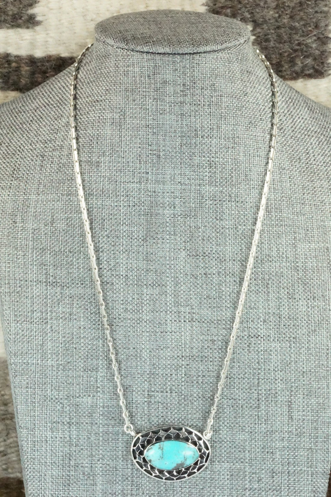 Turquoise & Sterling Silver Necklace - Sharon McCarthy
